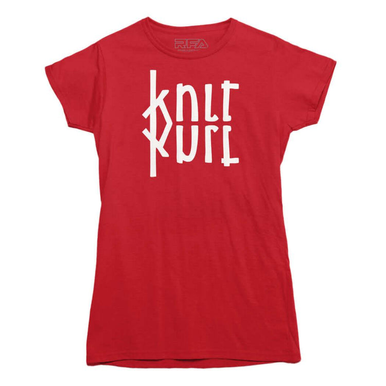 Knit Purl Ambigram T-Shirt - Rocket Factory Apparel