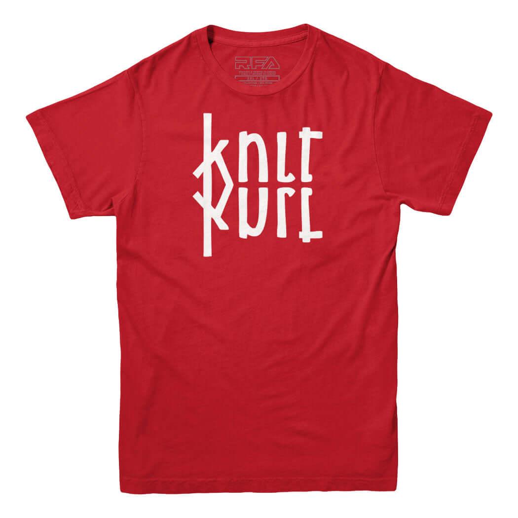 Knit Purl Ambigram T-Shirt - Rocket Factory Apparel