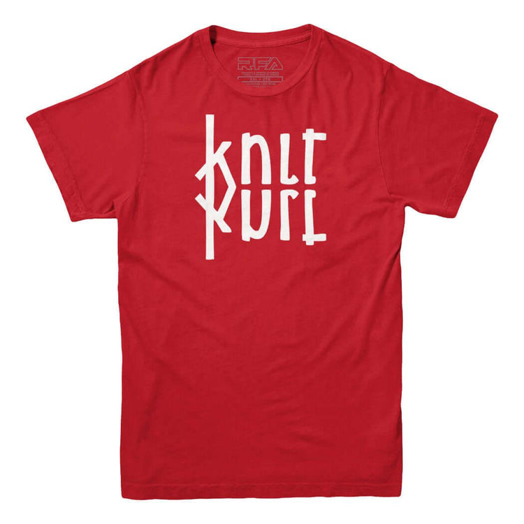 Knit Purl Ambigram T-Shirt - Rocket Factory Apparel