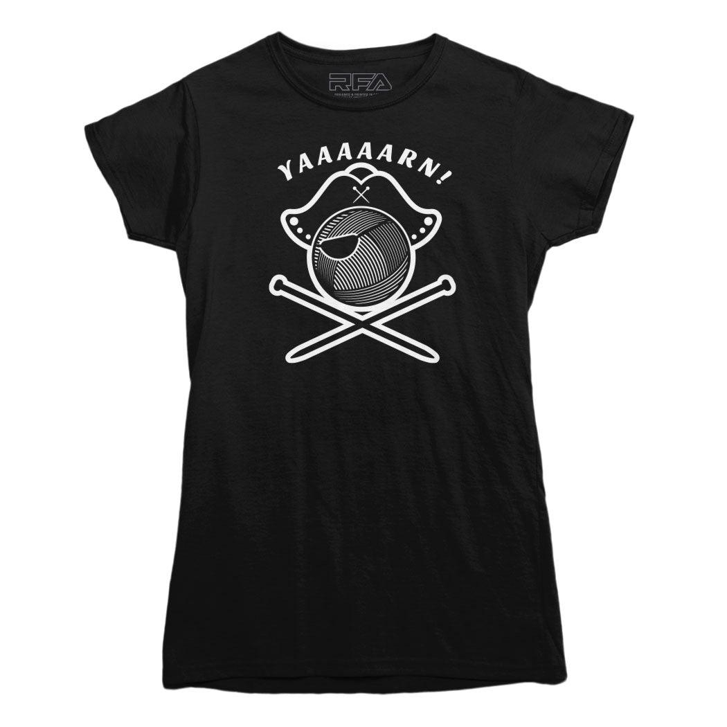 Yaaaarn Knitting Pirate T-shirt - Rocket Factory Apparel