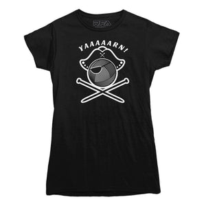 Yaaaarn Knitting Pirate T-shirt - Rocket Factory Apparel