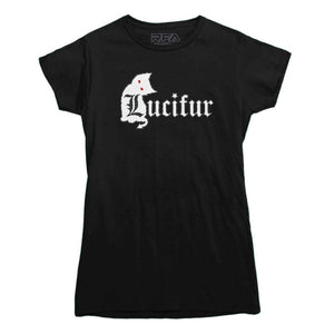 Lucifur Evil Cat T-shirt - Rocket Factory Apparel