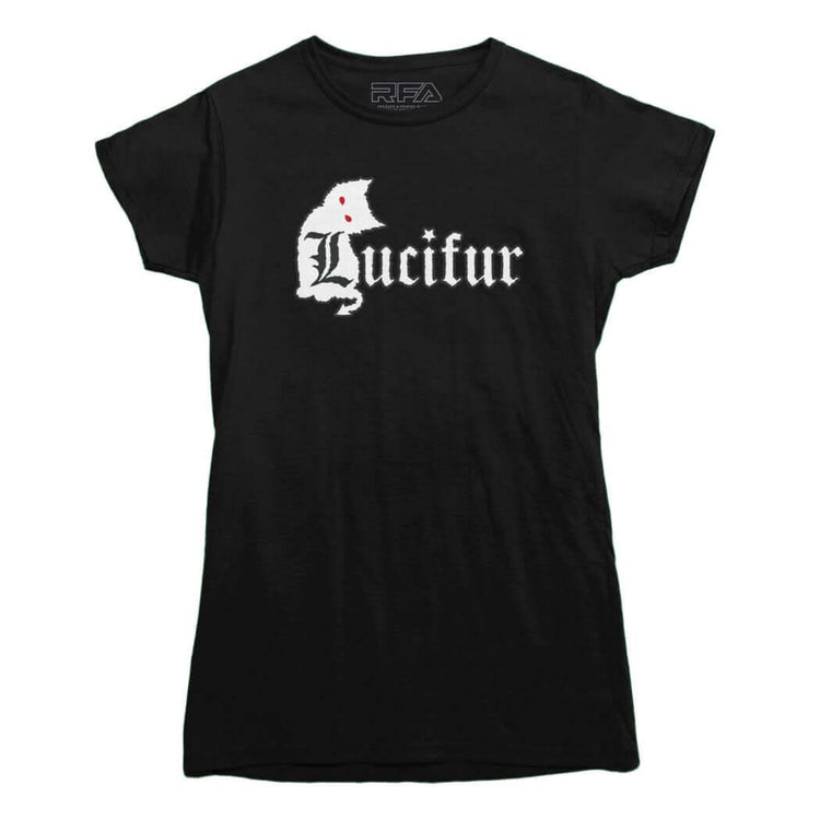 Lucifur Evil Cat T-shirt - Rocket Factory Apparel