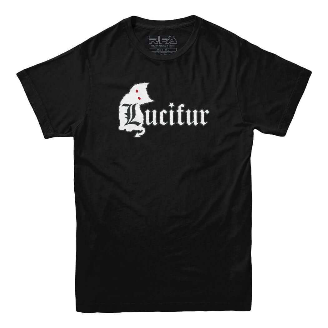 Lucifur Evil Cat T-shirt - Rocket Factory Apparel