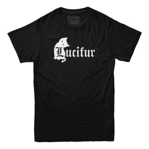 Lucifur Evil Cat T-shirt - Rocket Factory Apparel