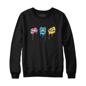 Melting Lips Sweatshirt Hoodie - Rocket Factory Apparel