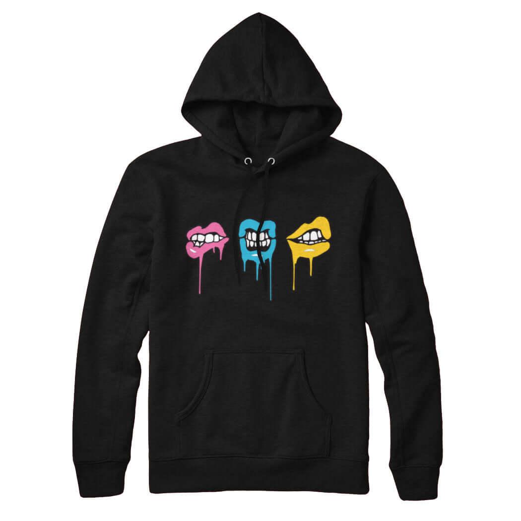 Melting Lips Sweatshirt Hoodie - Rocket Factory Apparel