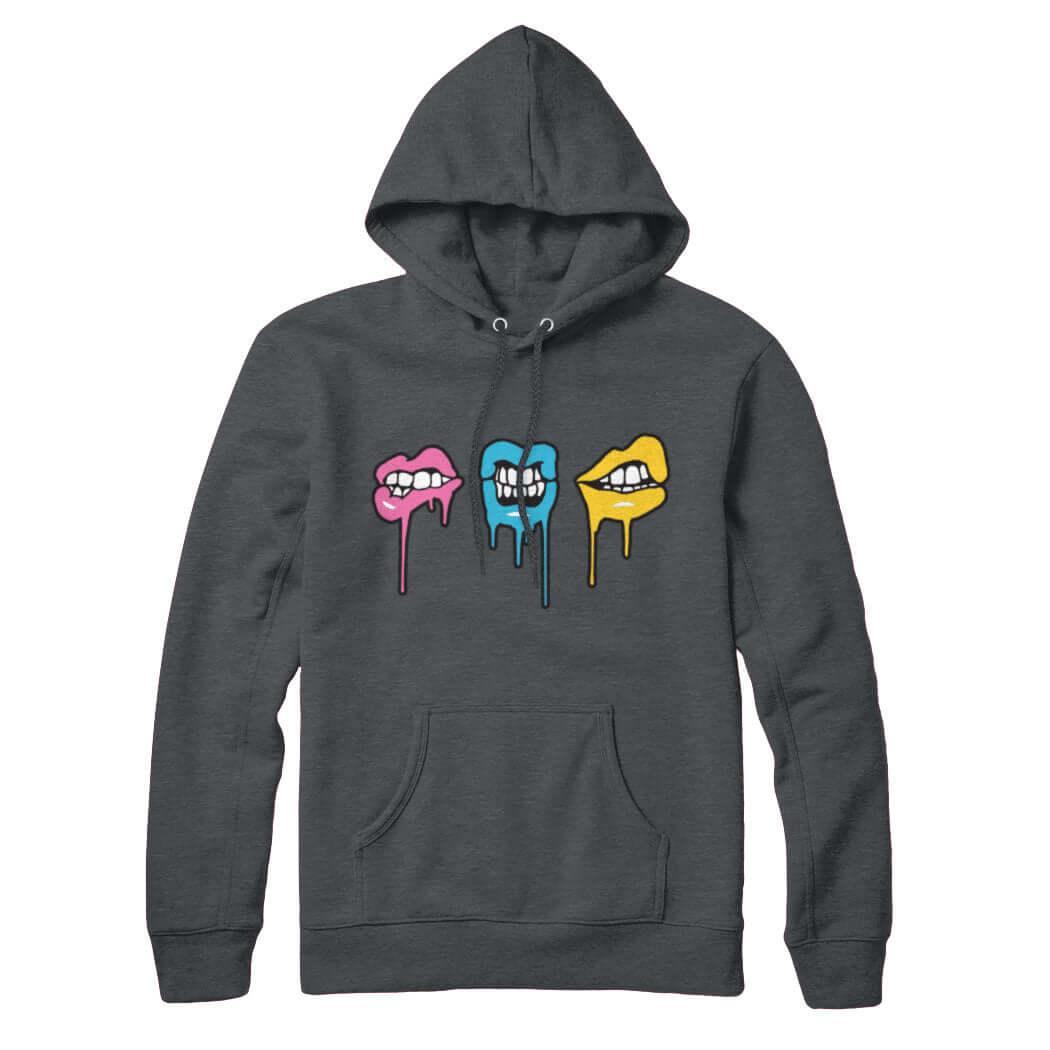 Melting Lips Sweatshirt Hoodie - Rocket Factory Apparel