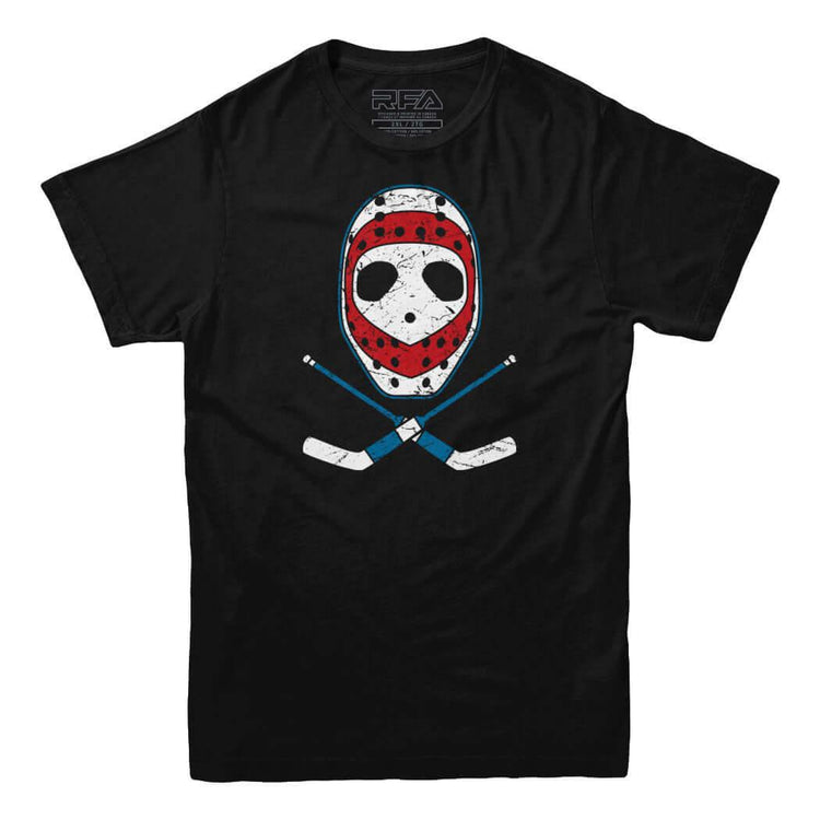 Retro Montreal Hockey Goalie Mask T-shirt - Rocket Factory Apparel
