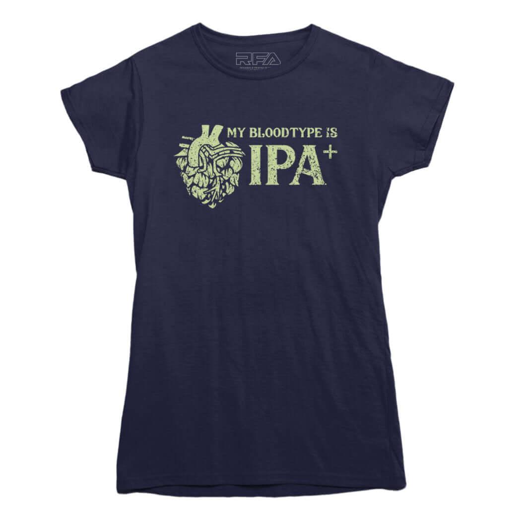 My Blood Type is IPA Positive T-shirt - Rocket Factory Apparel