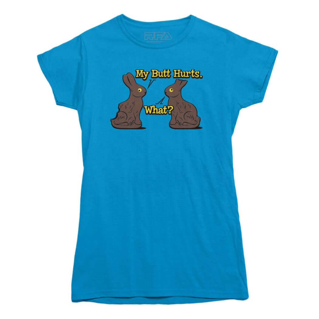 My Butt Hurts t-shirt Funny Joke Holiday Novelty Chocolate Bunny Tee –  Rocket Factory Apparel