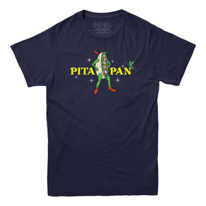 Pita Pan Funny food T-Shirt - Rocket Factory Apparel