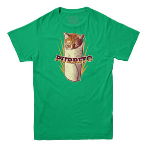 Purrito Burrito Cat Kitten T-Shirt - Rocket Factory Apparel