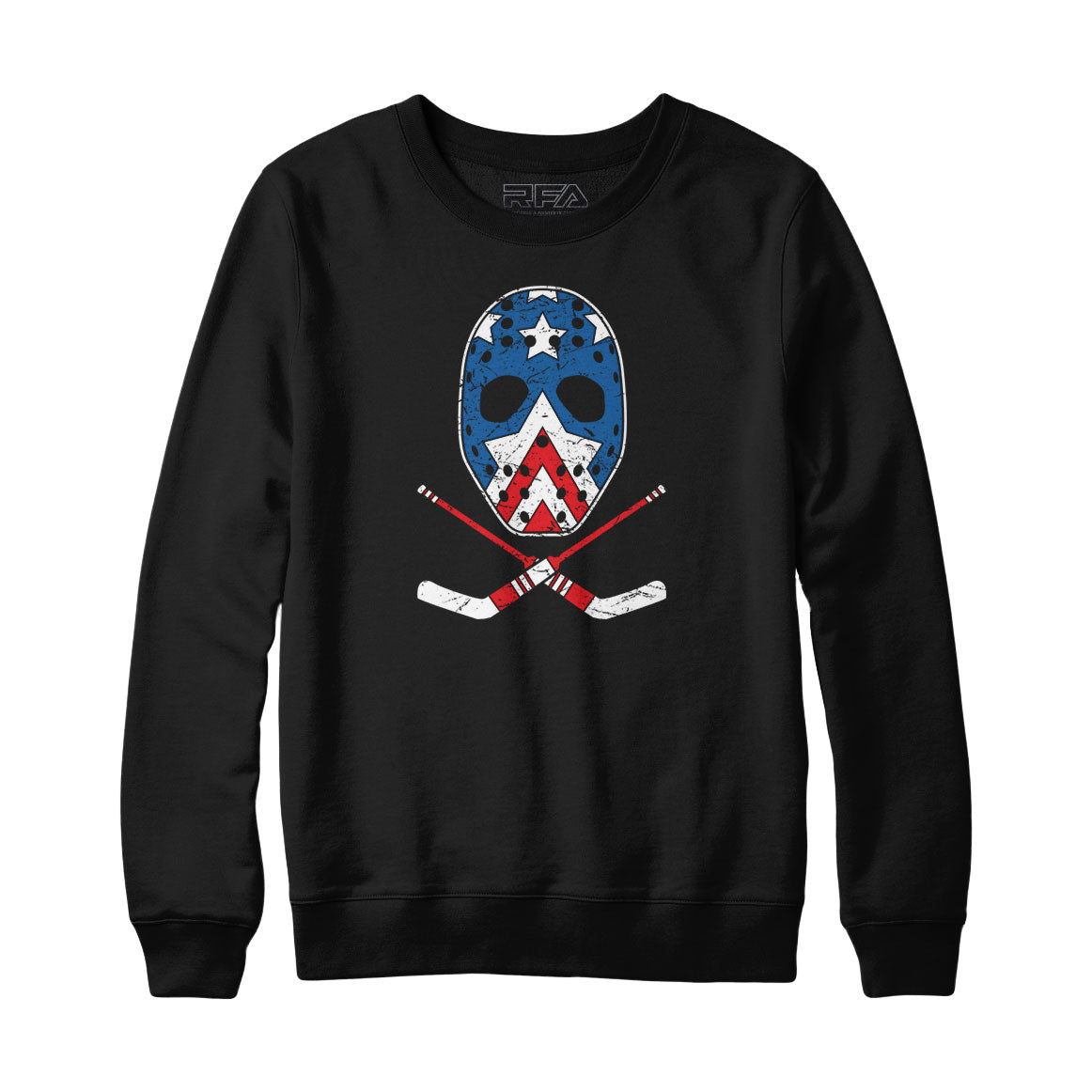 Retro New York Hockey Goalie Mask Sweatshirt