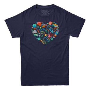 S.T.E.M. Heart T-shirt - Rocket Factory Apparel