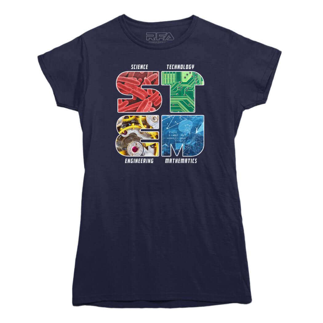 STEM Photo Letters T-shirt - Rocket Factory Apparel