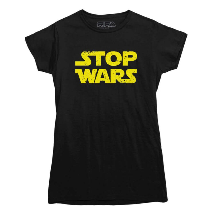 Stop Wars Logo T-shirt - Rocket Factory Apparel