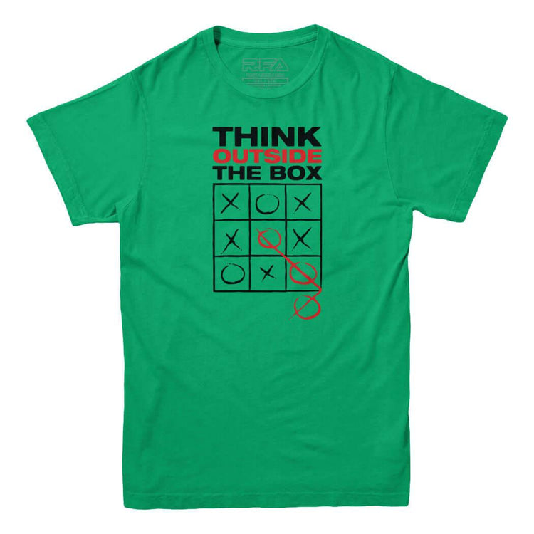 Think Outside The Box T-shirt - Rocket Factory Apparel