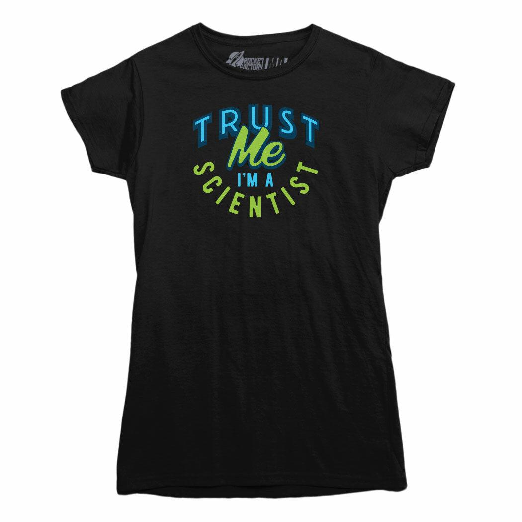 Trust Me I'm A Scientist Ladies Black Tee
