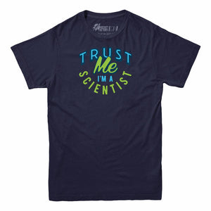 Trust Me I'm A Scientist Mens Navy Tee