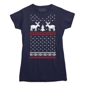 Moose Ugly Christmas T-Shirt - Rocket Factory Apparel