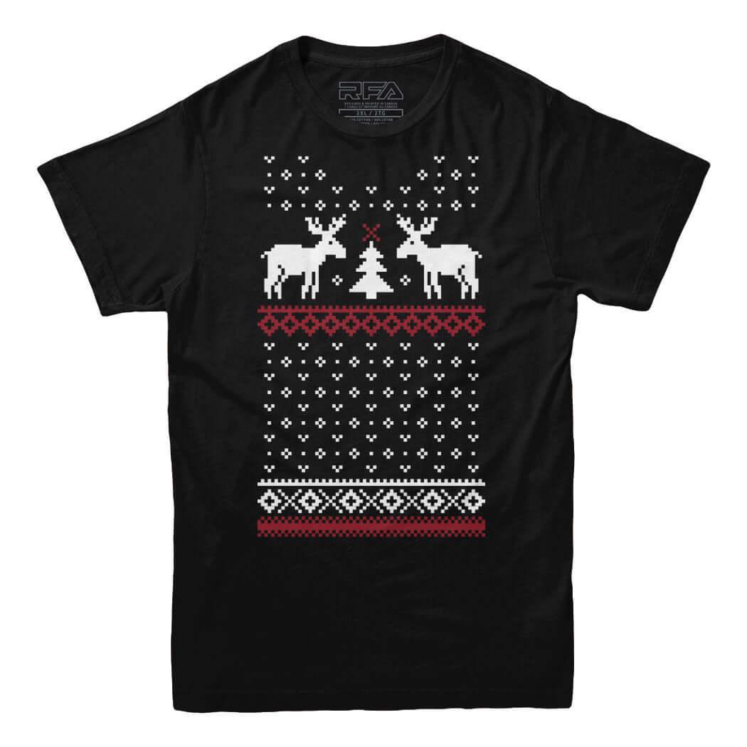 Moose Ugly Christmas T-Shirt - Rocket Factory Apparel