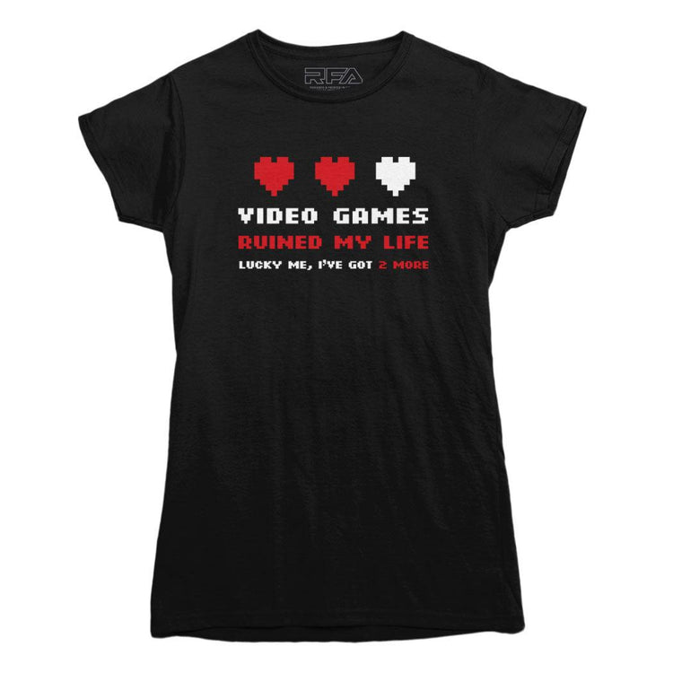 Video Games Ruined My Life T-shirt - Rocket Factory Apparel