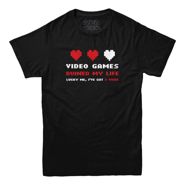 Video Games Ruined My Life T-shirt - Rocket Factory Apparel