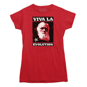 Viva La Evolution Darwin T-shirt - Rocket Factory Apparel