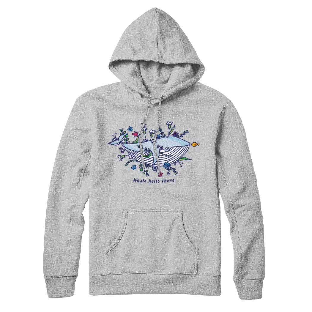 Whale Hello There Sweatshirt Hoodie - Rocket Factory Apparel