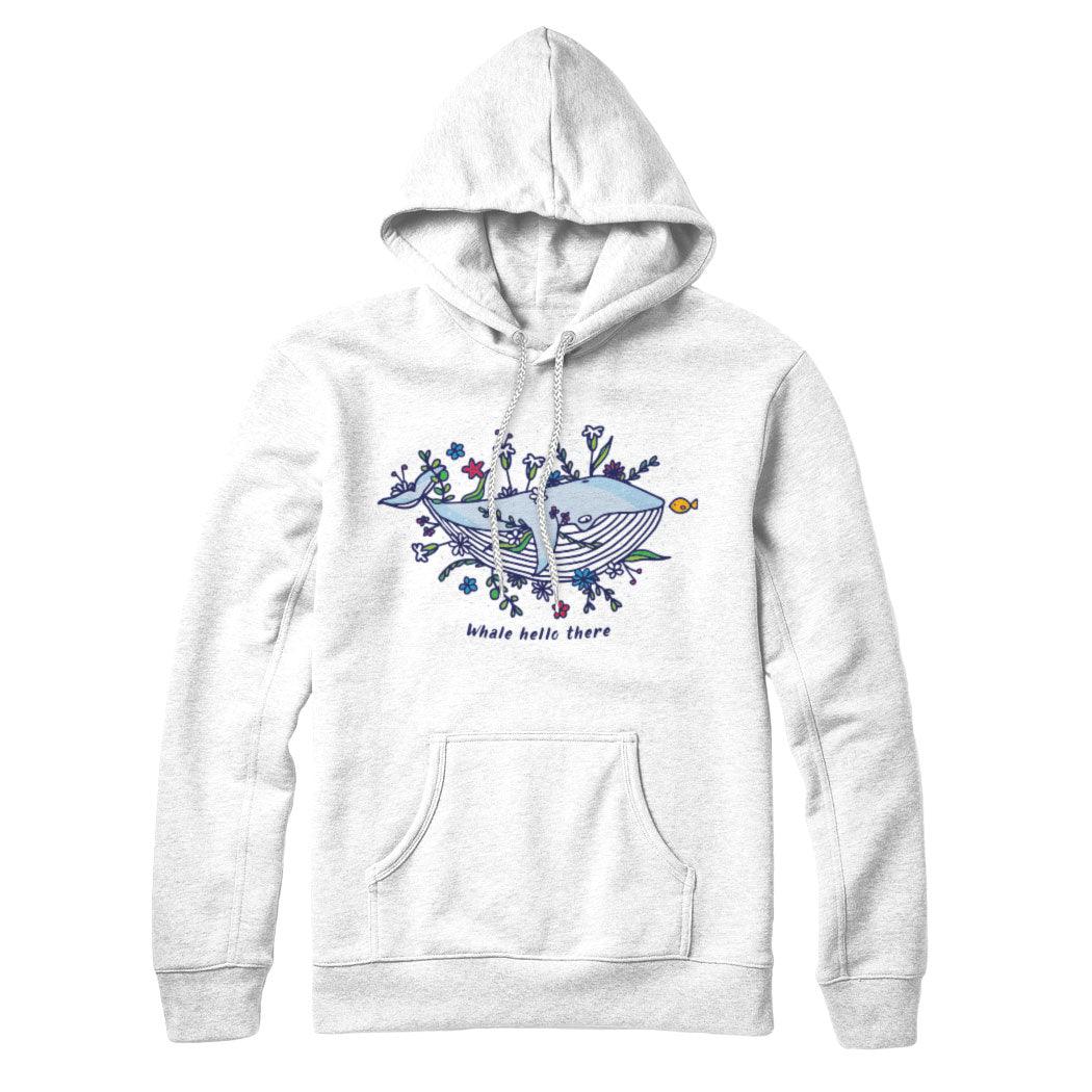 Whale Hello There Sweatshirt Hoodie - Rocket Factory Apparel