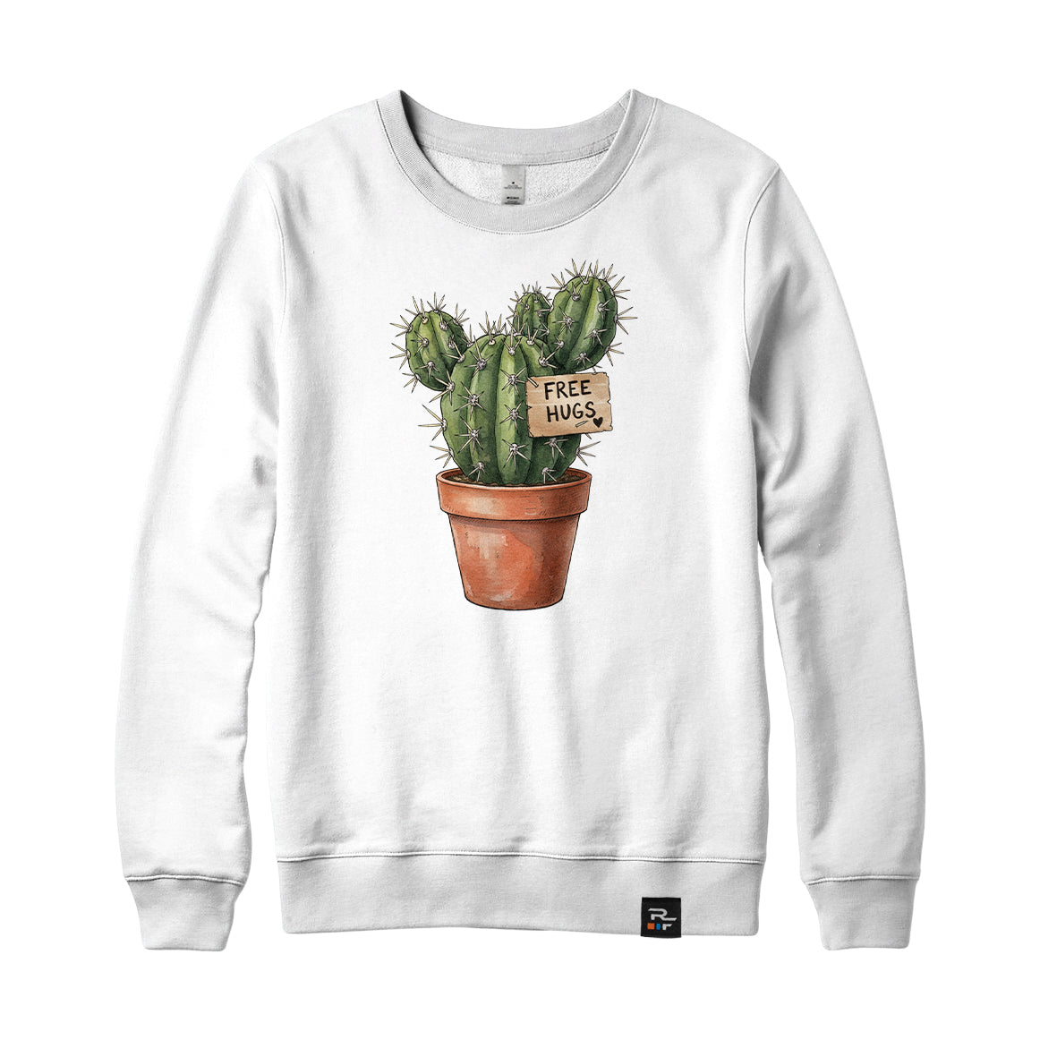 Cactus Free Hugs Crewneck Sweatshirt
