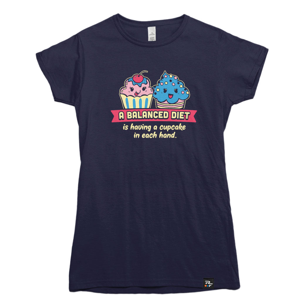 Cupcake Balanced Diet T-shirt