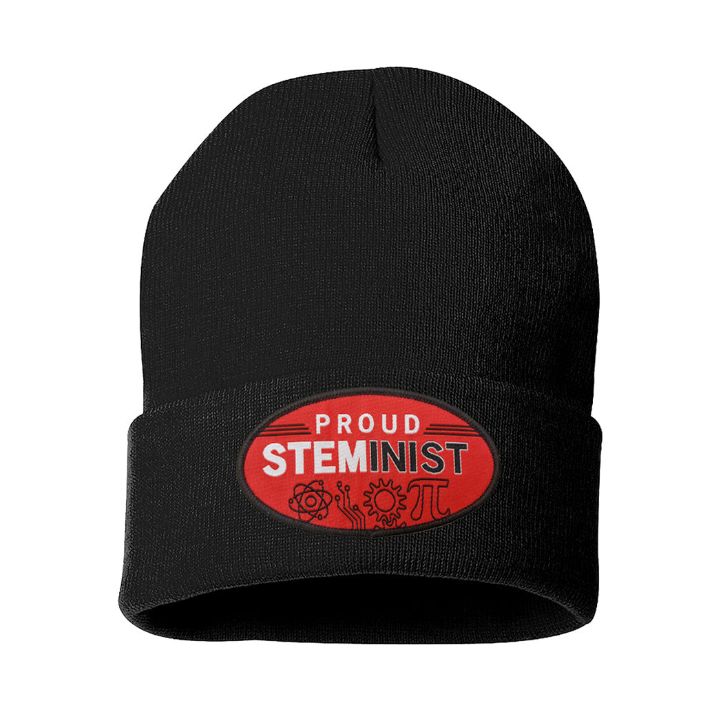 Proud Steminist Cuff Knit Beanie