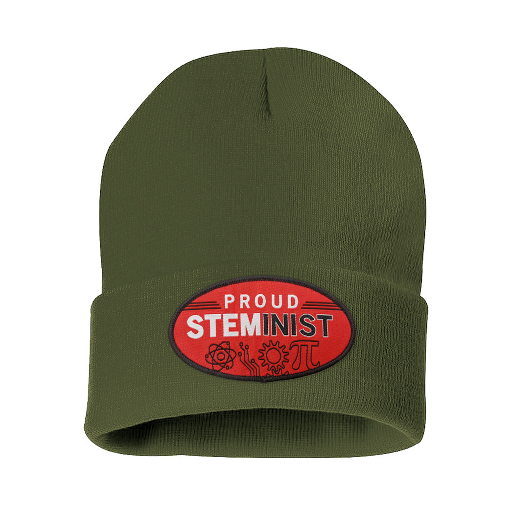 Proud Steminist Cuff Knit Beanie