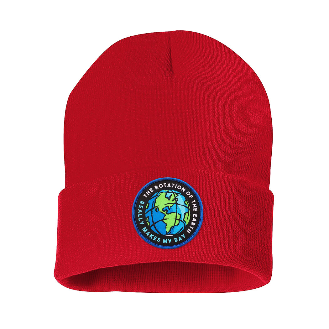 The Rotation of the Earth Cuff Knit Beanie