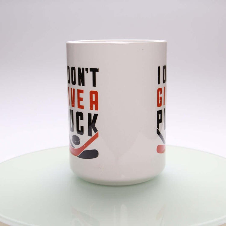 I Don't Give a Puck Mug - Rocket Factory Apparel