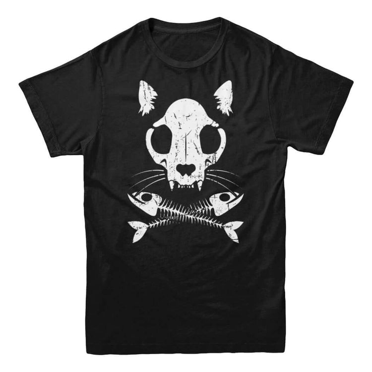 Cat Crossbones T-shirt - Rocket Factory Apparel