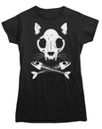 Cat Crossbones T-shirt - Rocket Factory Apparel