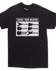 Choose Your Weapon Guitar T-shirt - Rocket Factory Apparel