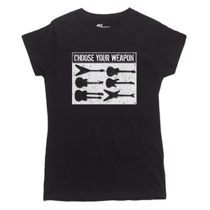 Choose Your Weapon Guitar T-shirt - Rocket Factory Apparel