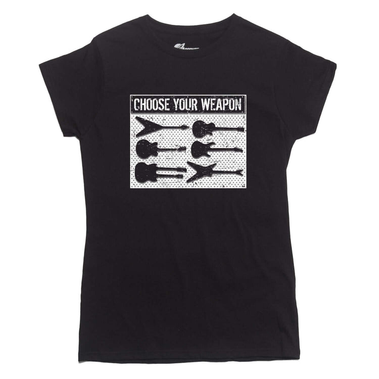Choose Your Weapon Guitar T-shirt - Rocket Factory Apparel