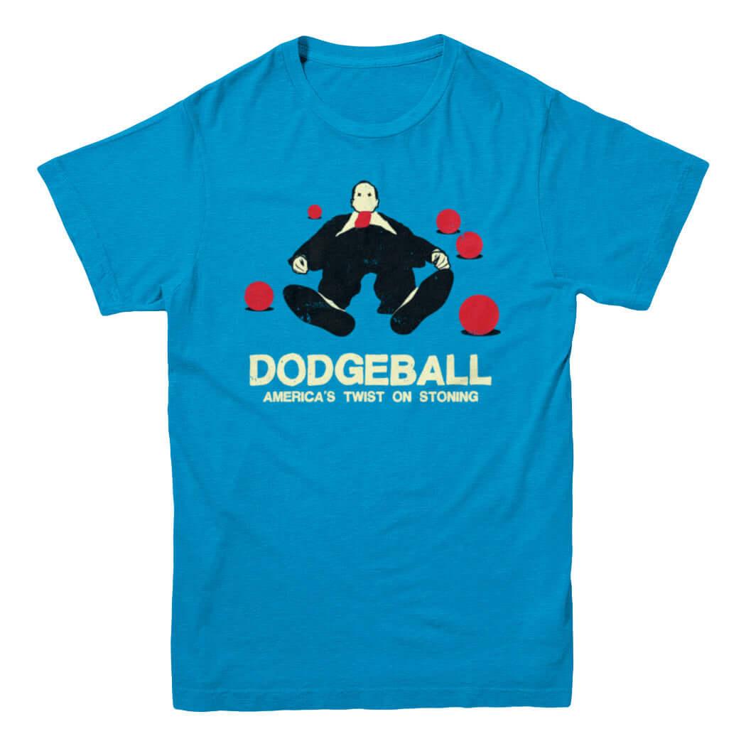 Dodgeball: America&#39;s Twist on Stoning T-shirt - Rocket Factory Apparel