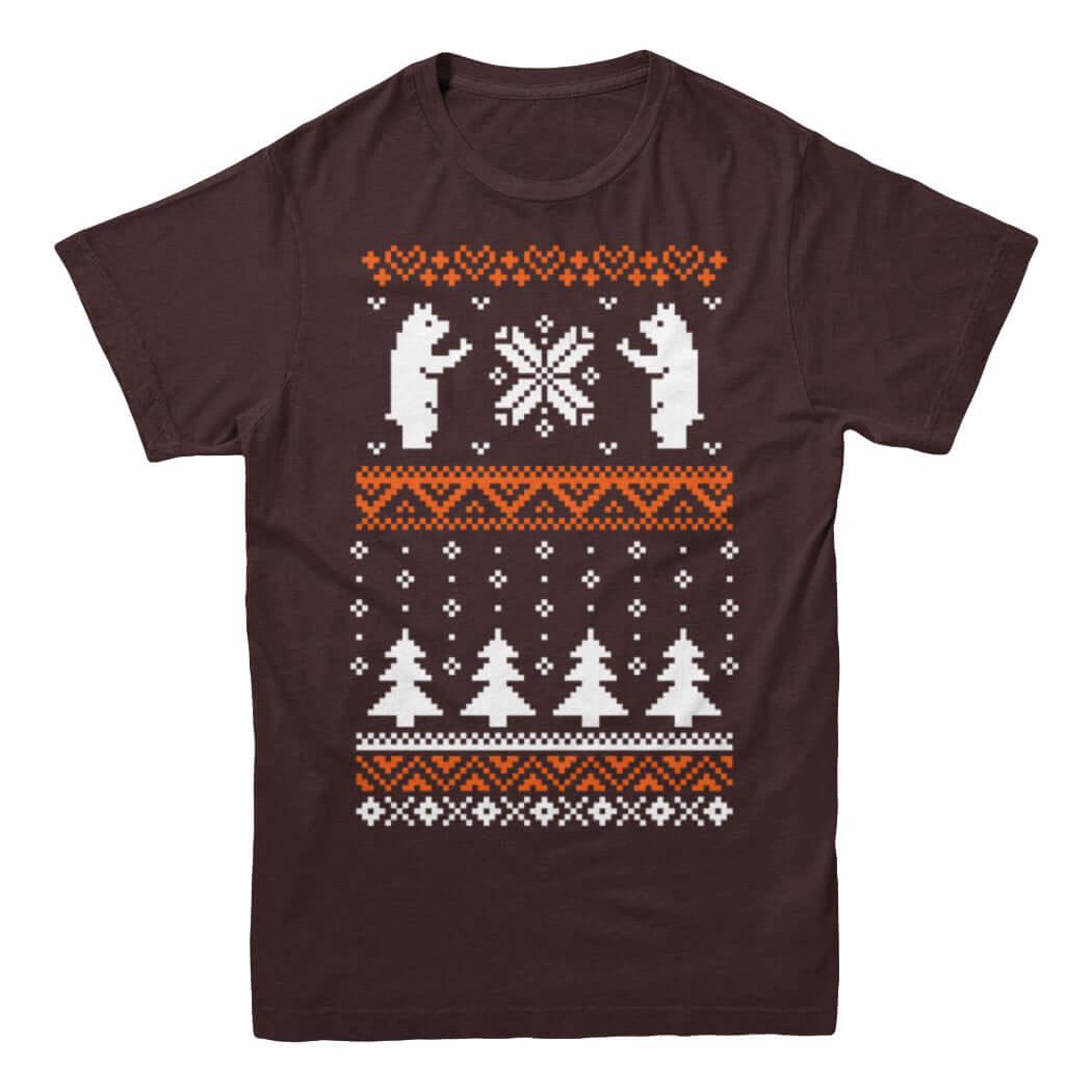 Bear Ugly Christmas Sweater T-Shirt - Rocket Factory Apparel