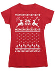 Deer Ugly Christmas Sweater T-Shirt - Rocket Factory Apparel