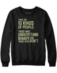10 Kinds of People Binary Hoodie Sweatshirt - Rocket Factory Apparel