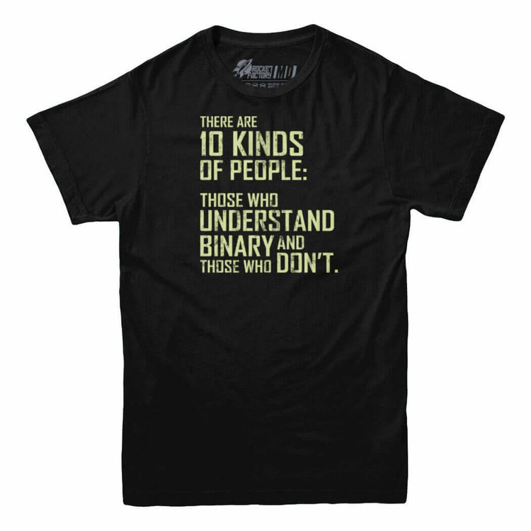 10 kinds of people binary tshirt