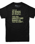 10 kinds of people binary tshirt
