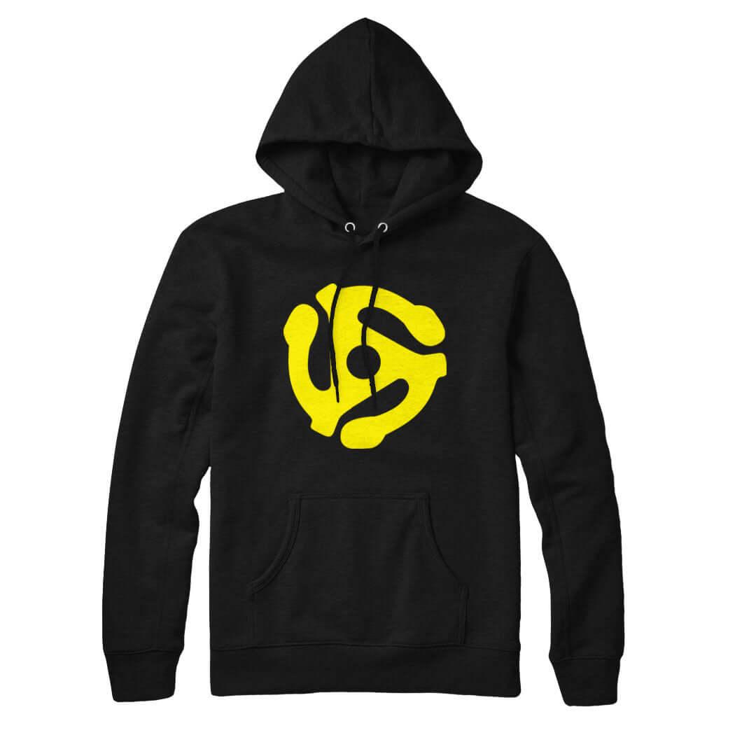 45 RPM Record Adapter Hoodie Sweatshirt - Rocket Factory Apparel
