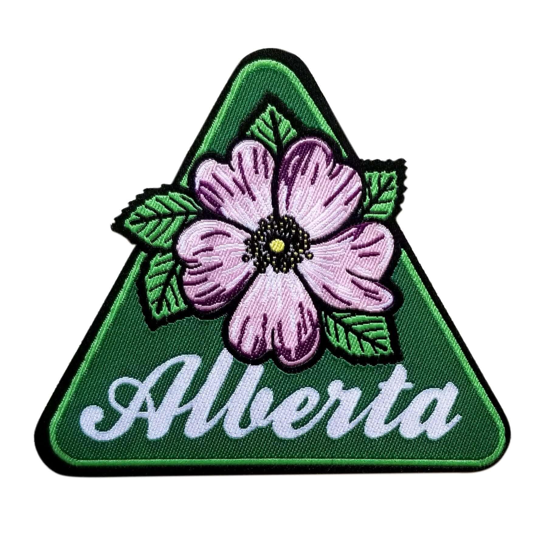 Alberta Wild Rose Provincial Patch - Rocket Factory Apparel